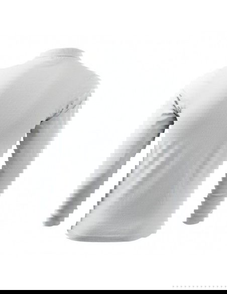 Malfini Single J LS M MLI21100 white polo shirt