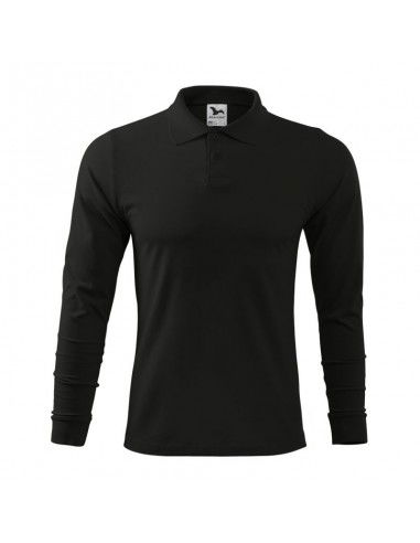 Malfini Single J LS M MLI21101 polo shirt black