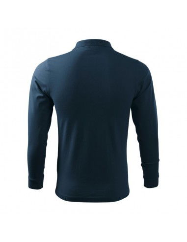 Malfini Single J LS M MLI21102 navy blue polo shirt