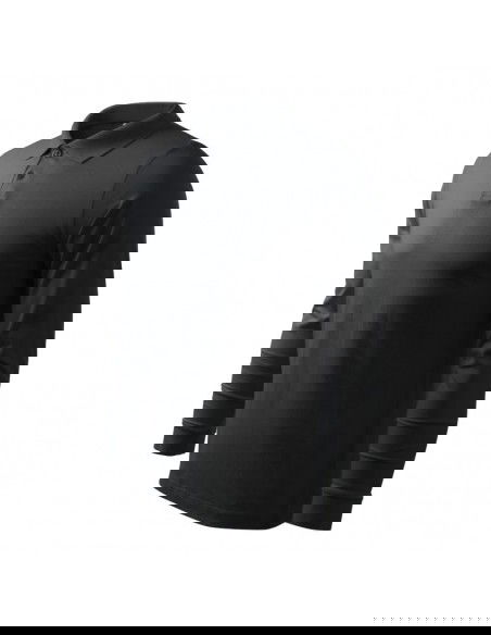 Malfini Single J LS M MLI21194 ebony gray polo shirt