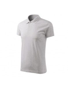 Malfini Single J M MLI20203 polo shirt light gray melange