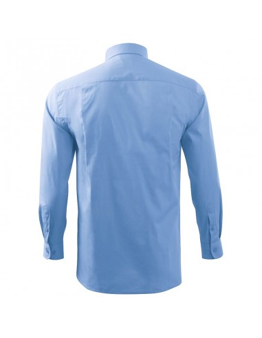 Malfini Ανδρικό Πουκάμισο Μακρυμάνικo Μπλε MLI-20915