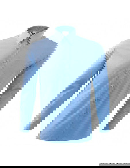 Malfini Ανδρικό Πουκάμισο Μακρυμάνικo Μπλε MLI-20915