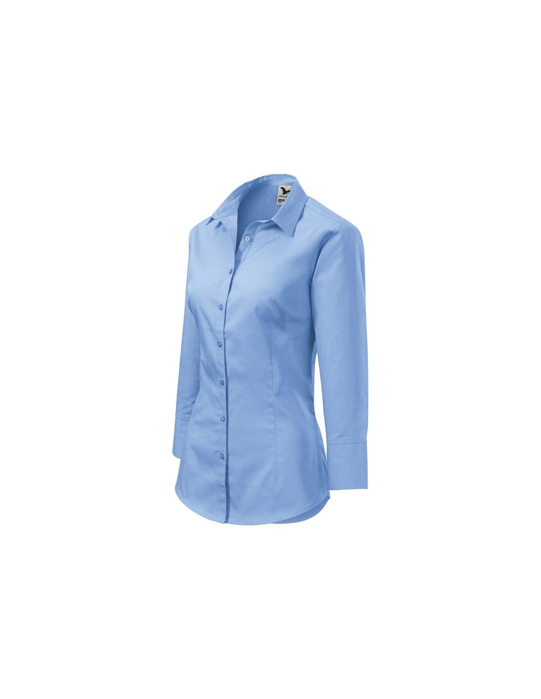 Malfini Malfini Μακρυμάνικο Γυναικείο Πουκάμισο Γαλάζιο MLI-21815