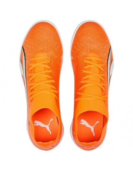 Puma Ultra Match IT 107221-01 Χαμηλά Ποδοσφαιρικά Παπούτσια Σάλας Ultra Orange / White / Blue Glimmer