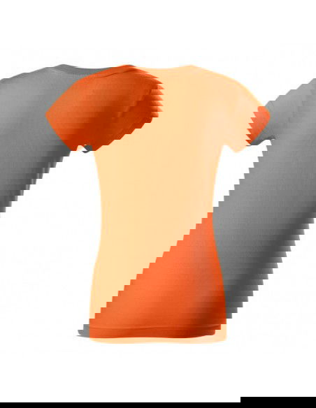 Rimeck Γυναικείο Διαφημιστικό T-shirt Κοντομάνικο σε Πορτοκαλί Χρώμα MLI-R0211