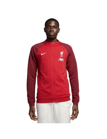 Nike Liverpool FC Academy Pro Ανδρική Φούτερ Ζακέτα Μπορντό DJ9666-609