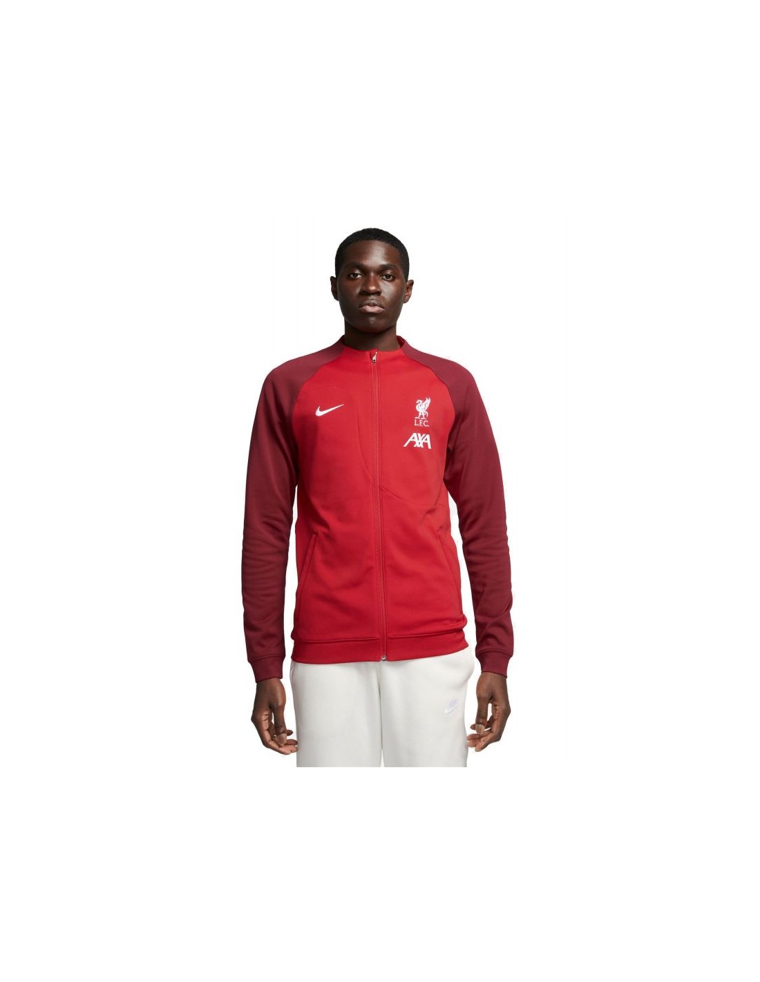 Nike Liverpool FC Academy Pro Ανδρική Φούτερ Ζακέτα Μπορντό DJ9666-609