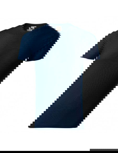 Malfini Ανδρικό Διαφημιστικό T-shirt Κοντομάνικο σε Navy Μπλε Χρώμα MLI-17302