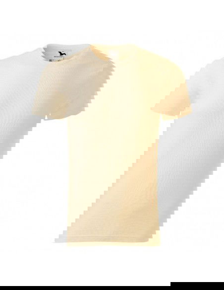 Malfini Ανδρικό Διαφημιστικό T-shirt Κοντομάνικο σε Μπεζ Χρώμα MLI-17321