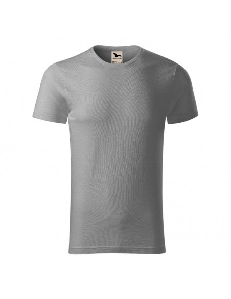 Malfini Ανδρικό Διαφημιστικό T-shirt Κοντομάνικο σε Γκρι Χρώμα MLI-17325