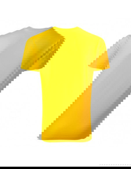 Rimeck Ανδρικό Διαφημιστικό T-shirt Κοντομάνικο σε Κίτρινο Χρώμα MLI-R0304