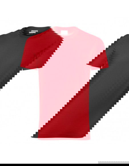 Rimeck Ανδρικό Διαφημιστικό T-shirt Κοντομάνικο σε Κόκκινο Χρώμα MLI-R0307