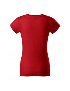 Rimeck Γυναικείο Διαφημιστικό T-shirt Κοντομάνικο σε Κόκκινο Χρώμα MLI-R0407 2