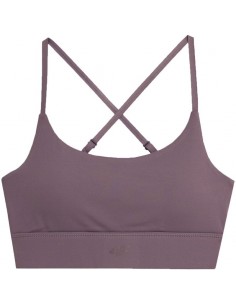 4F Γυναικείο Αθλητικό Μπουστάκι Καφέ 4FAW23USBAF079-82S