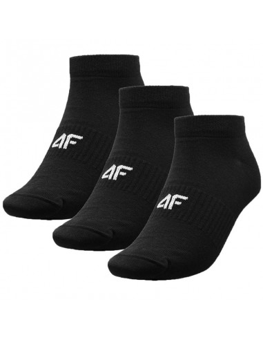 4F 4FAW23USOCM203-20S Αθλητικές Κάλτσες Μαύρες 3 Ζεύγη