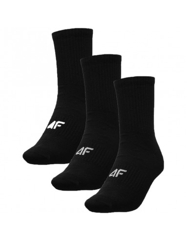 4F 4FAW23USOCM205-20S Αθλητικές Κάλτσες Μαύρες 3 Ζεύγη