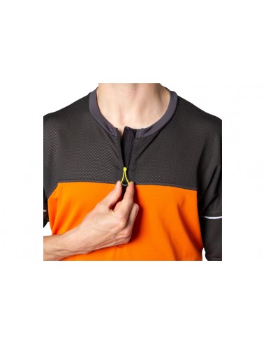 ASICS Fujitrail Ανδρική Μπλούζα με Φερμουάρ Κοντομάνικη Πορτοκαλί 2011B895-800