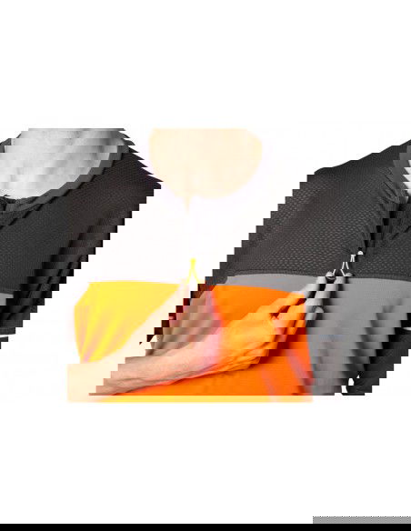 ASICS Fujitrail Ανδρική Μπλούζα με Φερμουάρ Κοντομάνικη Πορτοκαλί 2011B895-800