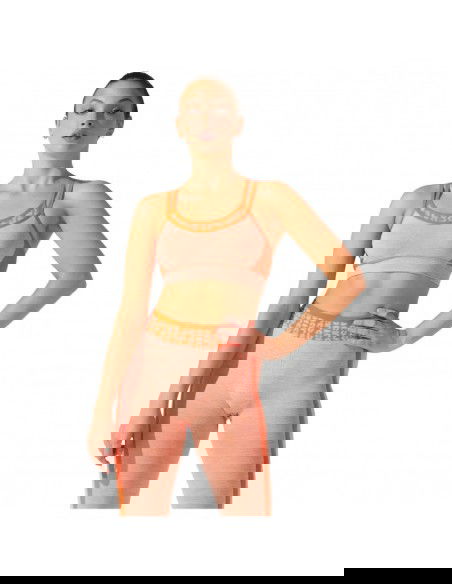 ASICS Training Γυναικείο Cropped Κολάν Ψηλόμεσο Πορτοκαλί 2032B789-800