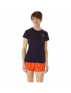 ASICS Fujitrail Logo SS Γυναικεία Αθλητική Μπλούζα Κοντομάνικη Μαύρη 2012C395-500