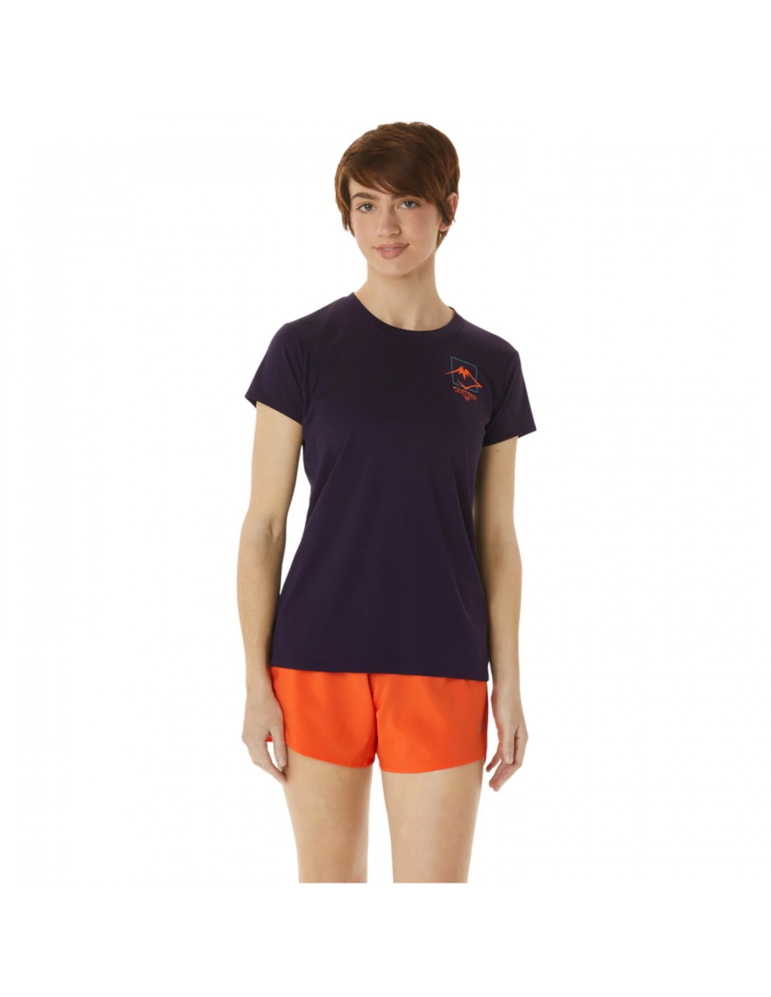 ASICS Fujitrail Logo SS Γυναικεία Αθλητική Μπλούζα Κοντομάνικη Μαύρη 2012C395-500