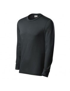 Tshirt Rimeck Resist LS M MLIR0594 ebony gray