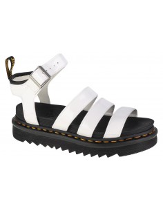 Dr. Martens Blaire Δερμάτινα Γυναικεία Σανδάλια με Λουράκι Flatforms σε Λευκό Χρώμα 27304100