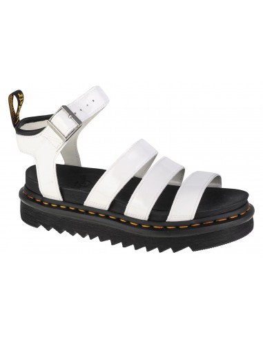 Dr. Martens Blaire Δερμάτινα Γυναικεία Σανδάλια με Λουράκι Flatforms σε Λευκό Χρώμα 27304100