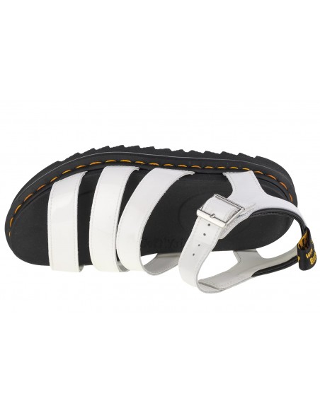 Dr. Martens Blaire Δερμάτινα Γυναικεία Σανδάλια με Λουράκι Flatforms σε Λευκό Χρώμα 27304100