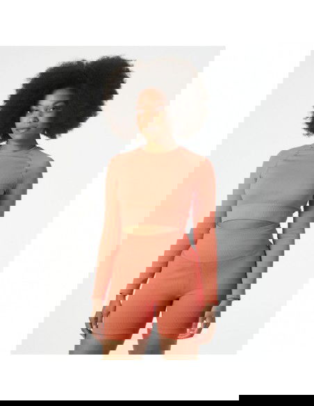 Helly Hansen Γυναικείο Crop Top Μακρυμάνικο Πορτοκαλί 53939 284