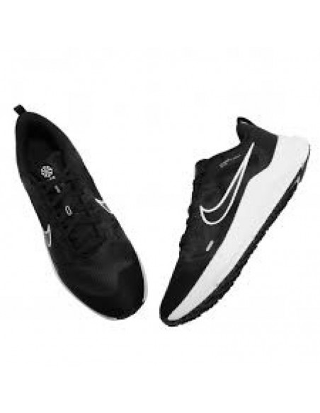 Nike Downshifter 12 DD9293-001 Ανδρικά Αθλητικά Παπούτσια Running Black / White / Dark Smoke Grey / Pure Platinum