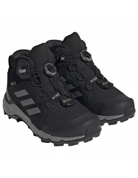 Adidas Παιδικά Μποτάκια Πεζοπορίας Terrex Mid Gore Tex Αδιάβροχα Μαύρα IF7522
