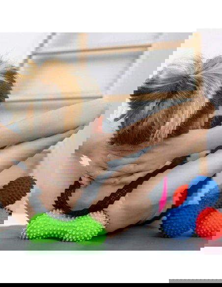 446 Μπάλα Μασάζ Διπλή Κόκκινη 15.5cm