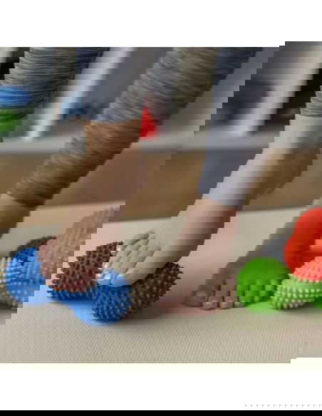 446 Μπάλα Μασάζ Διπλή Κόκκινη 15.5cm