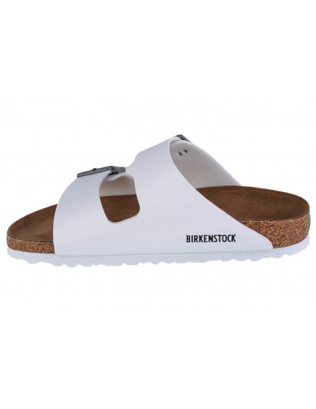 Birkenstock Arizona Birko-Flor Γυναικεία Σανδάλια σε Λευκό Χρώμα 0552683