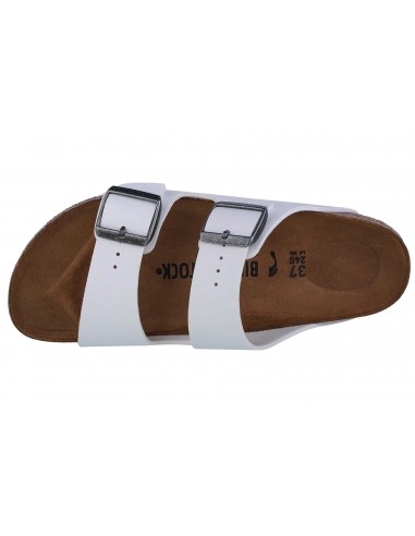 Birkenstock Arizona Birko-Flor Γυναικεία Σανδάλια σε Λευκό Χρώμα 0552683