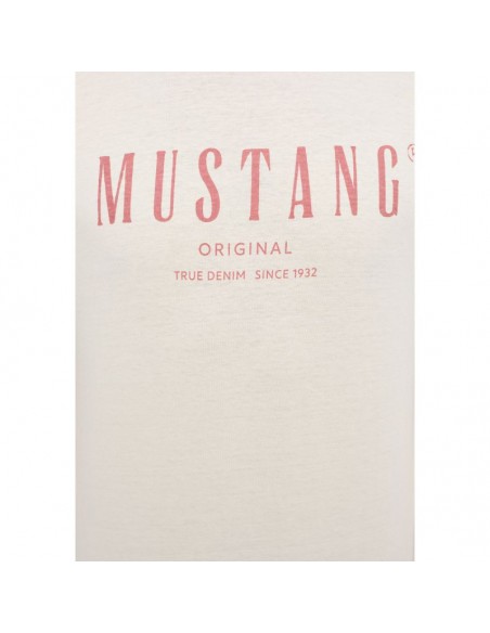 Mustang Ανδρικό T-shirt Κοντομάνικο Μπεζ 1013802-8001