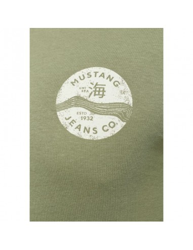 Mustang Ανδρικό T-shirt Κοντομάνικο Χακί 1013805-6273