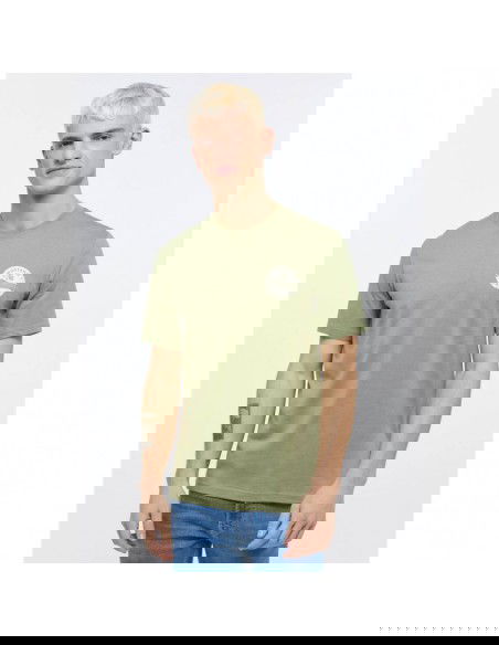 Mustang Ανδρικό T-shirt Κοντομάνικο Χακί 1013805-6273