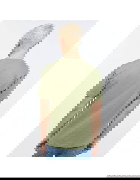 Mustang Ανδρικό T-shirt Κοντομάνικο Χακί 1013805-6273