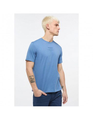 Mustang Ανδρικό T-shirt Κοντομάνικο Γαλάζιο 1013806-5169