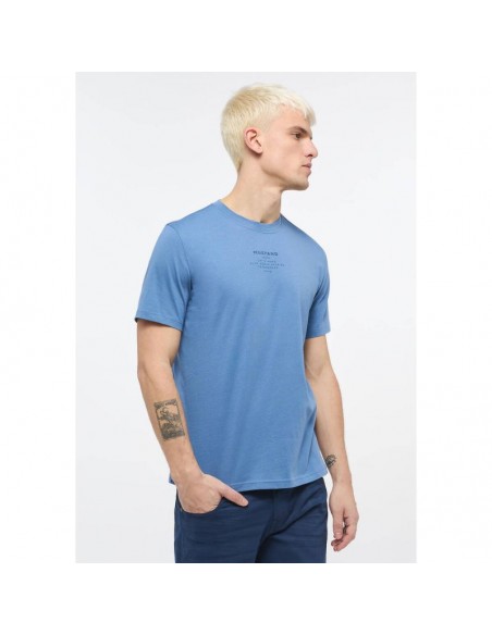 Mustang Ανδρικό T-shirt Κοντομάνικο Γαλάζιο 1013806-5169