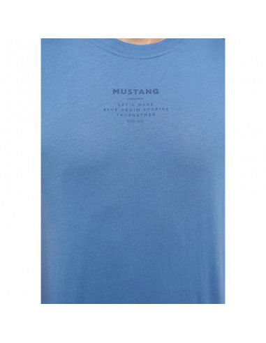 Mustang Ανδρικό T-shirt Κοντομάνικο Γαλάζιο 1013806-5169