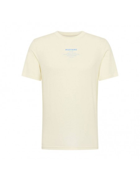 Mustang Ανδρικό T-shirt Κοντομάνικο Μπεζ 1013806-8001