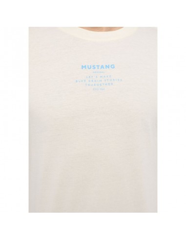Mustang Ανδρικό T-shirt Κοντομάνικο Μπεζ 1013806-8001