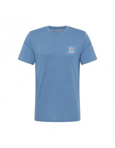 Mustang Ανδρικό T-shirt Κοντομάνικο Γαλάζιο 1013836-5169