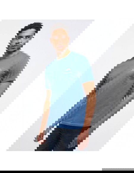 Mustang Ανδρικό T-shirt Κοντομάνικο Γαλάζιο 1013836-5169