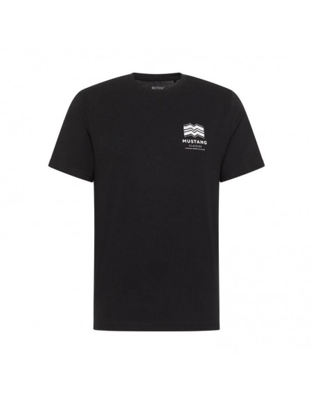 Mustang Ανδρικό T-shirt Κοντομάνικο Μαύρο 10138044142