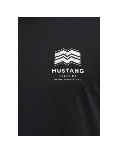 Mustang Ανδρικό T-shirt Κοντομάνικο Μαύρο 10138044142